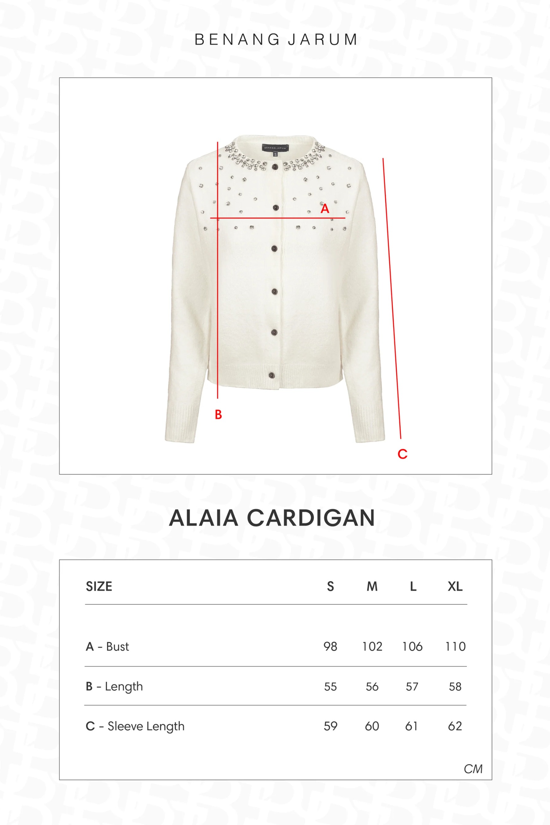 ALAIA CARDIGAN - BENANG JARUM