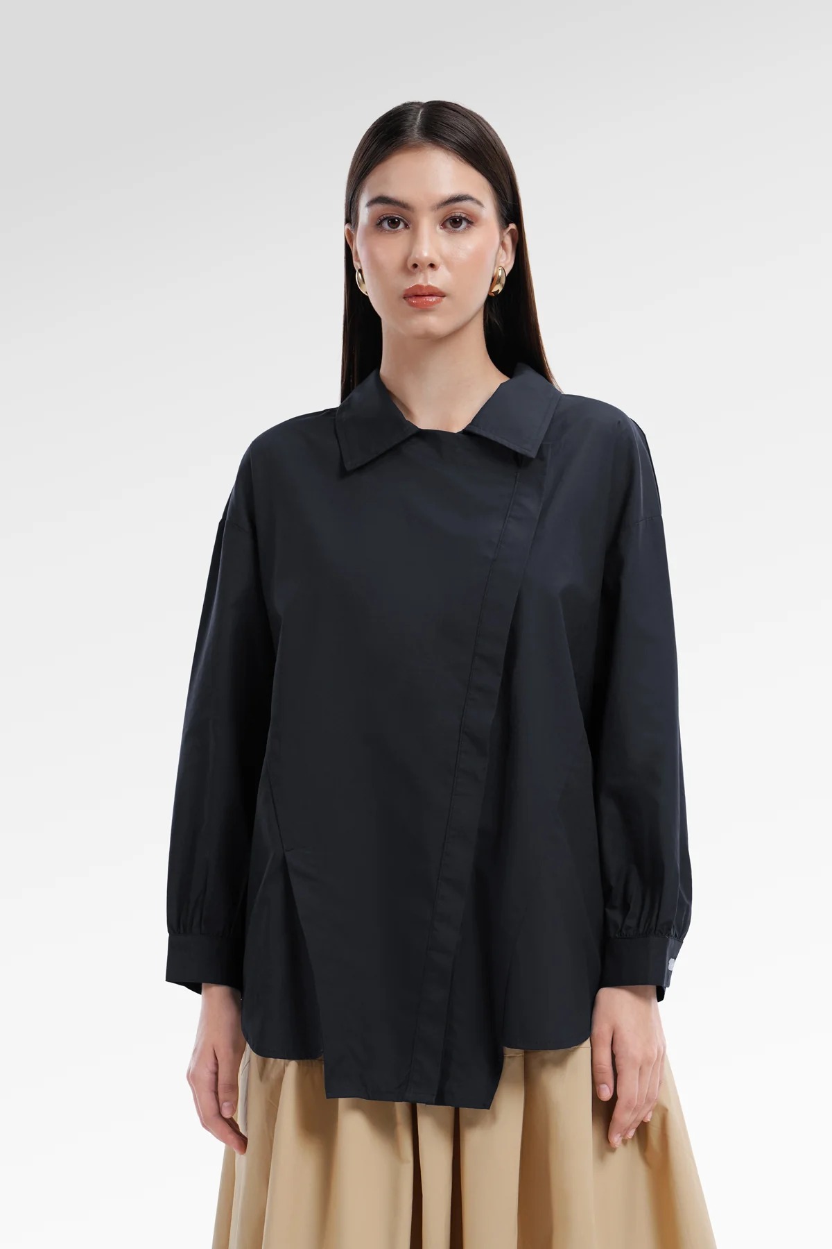 ALINA OVERSIZE SHIRT - BENANG JARUM 