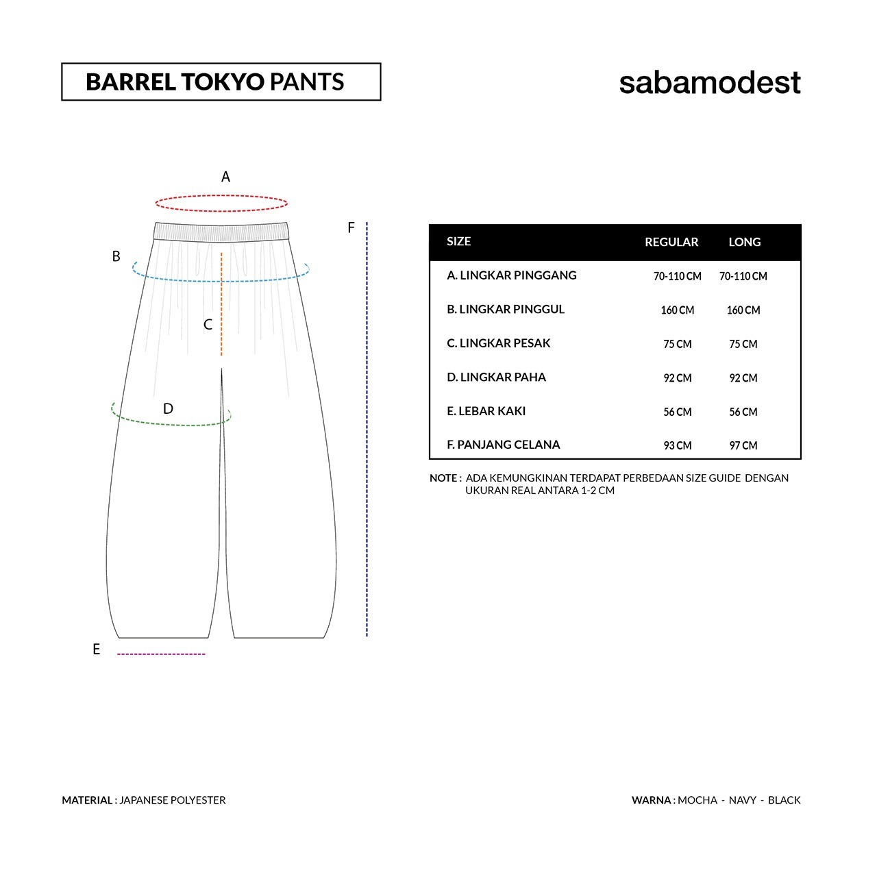 BARREL TOKYO PANTS - SABAMODEST