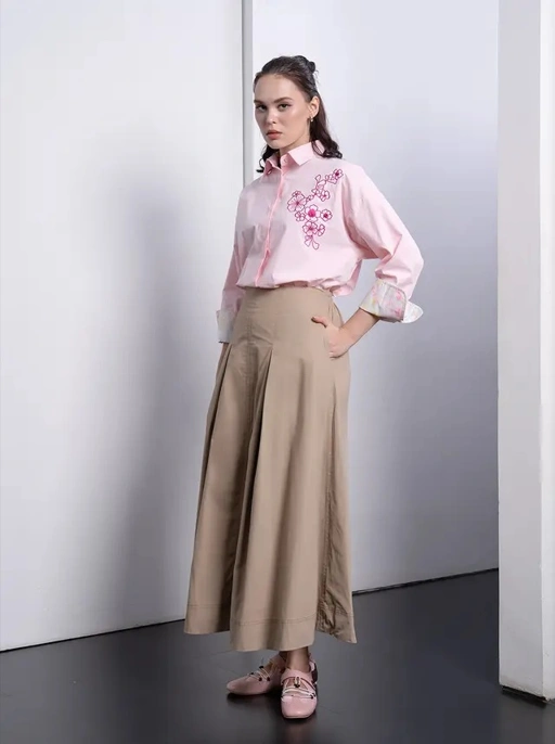 Image of BEANA PLEATED SKIRT - KAMI