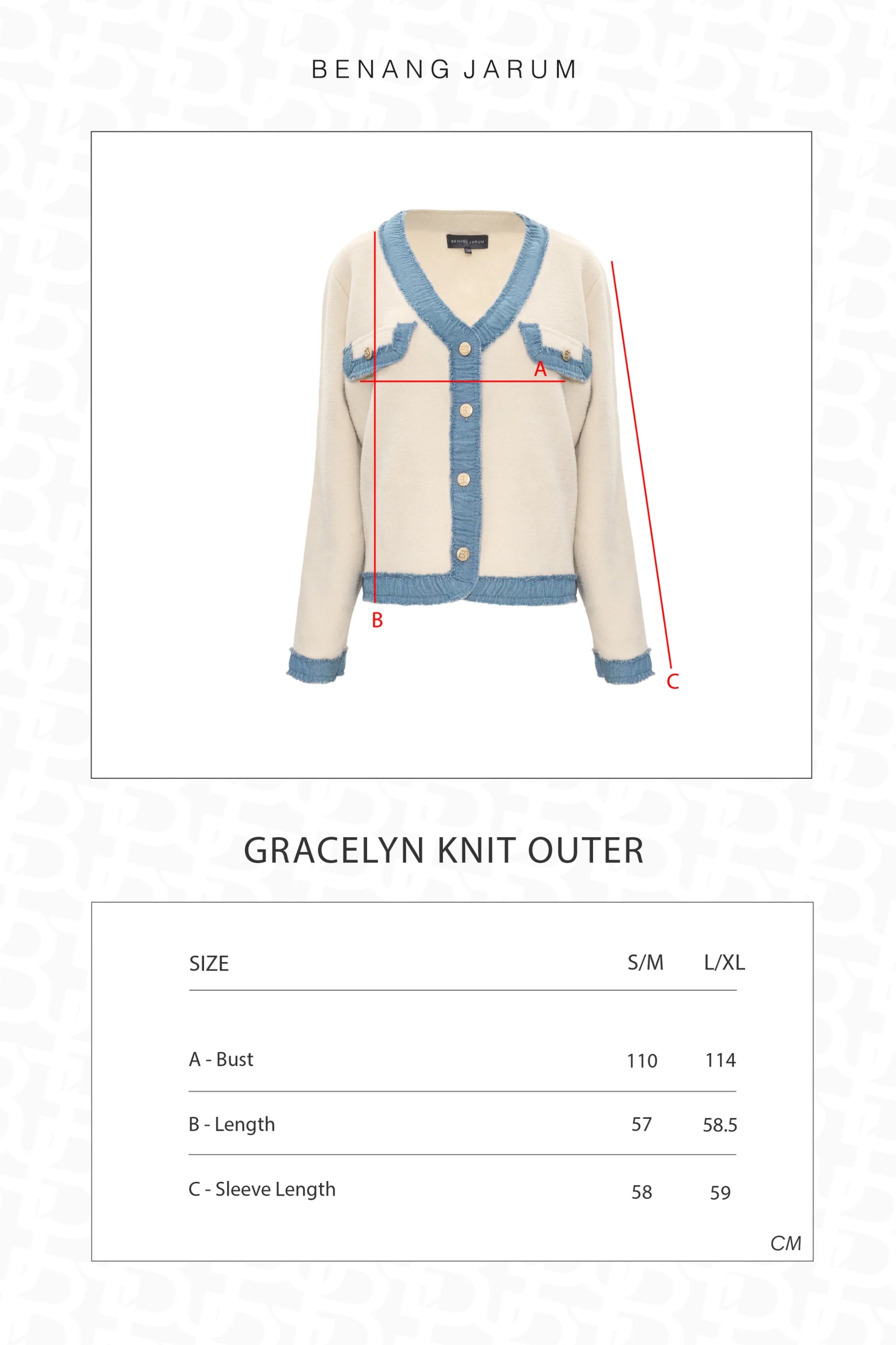 GRACELYN KNIT OUTER - BENANG JARUM