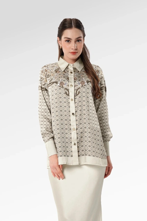 Image of CHAINERIE SATIN SHIRT - BENANG JARUM