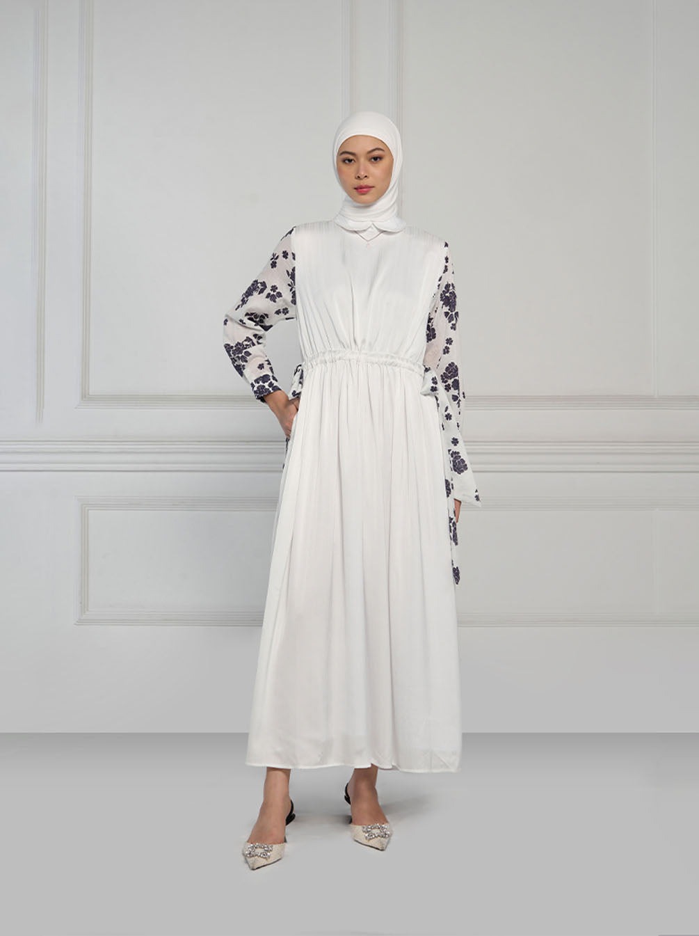 ALIA CINCHED WAIST DRESS - KAMI