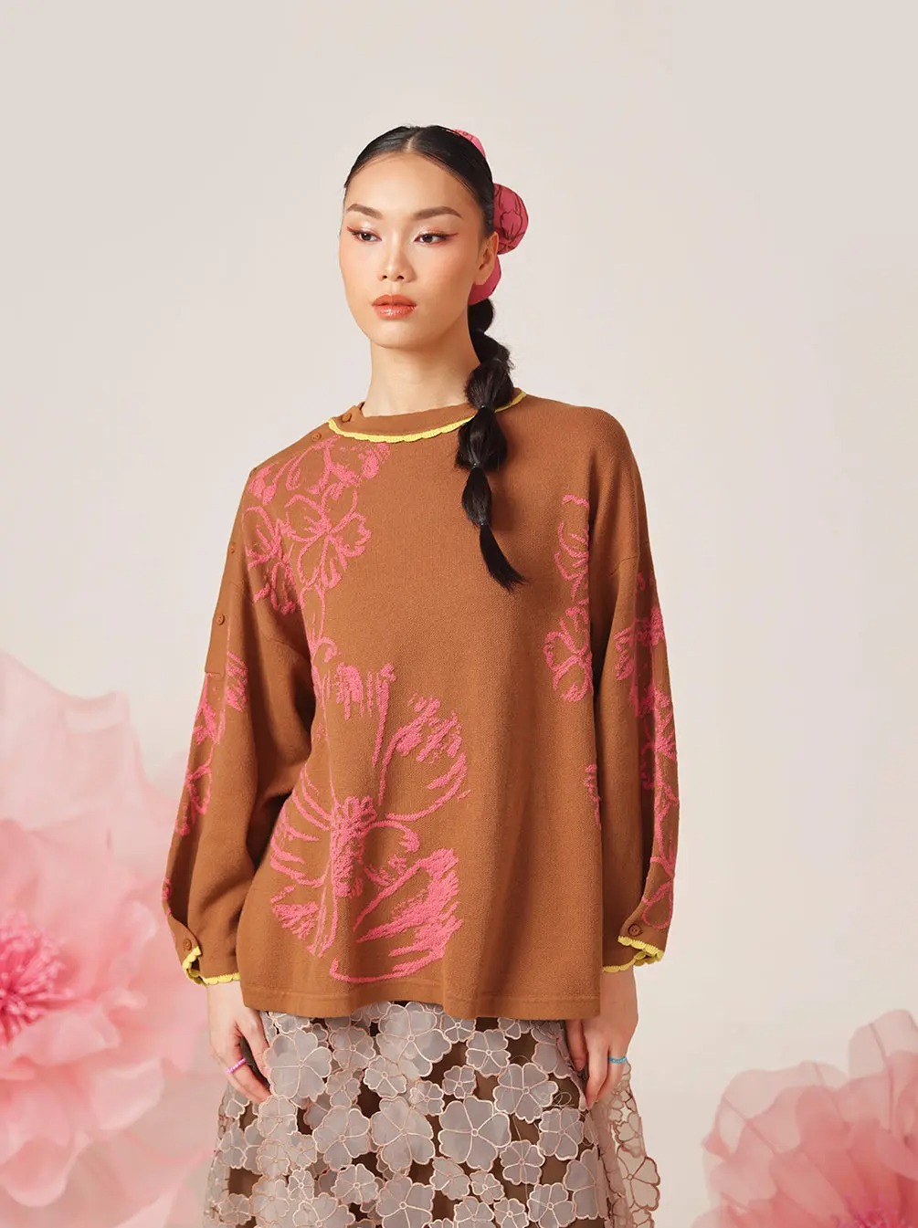 GERBERA OVERSIZED SWEATER - KAMI