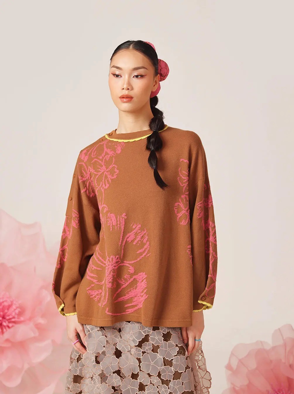 GERBERA OVERSIZED SWEATER - KAMI