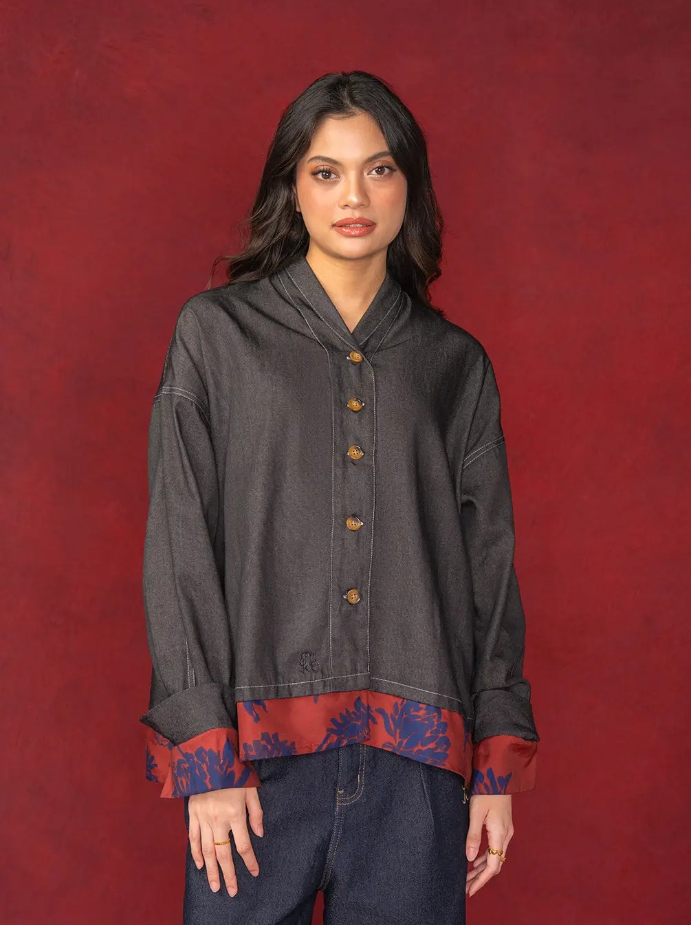 NESSA OVERSIZED TOP - KAMI