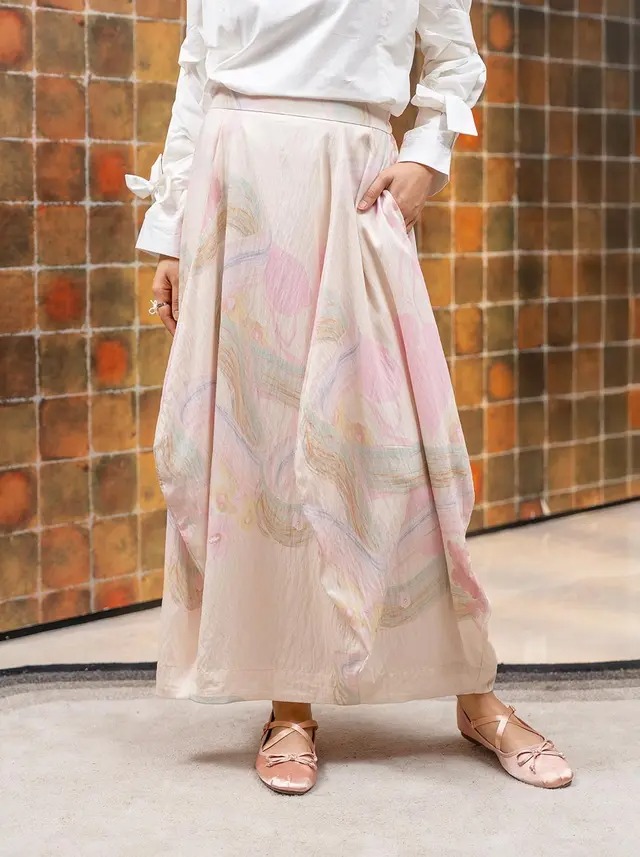ODETTE DRAPE SKIRT - KAMI