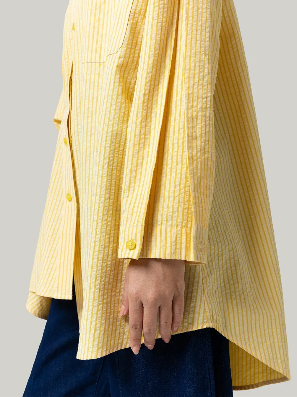 SOLEIL GATHERED WAIST TOP - KAMI