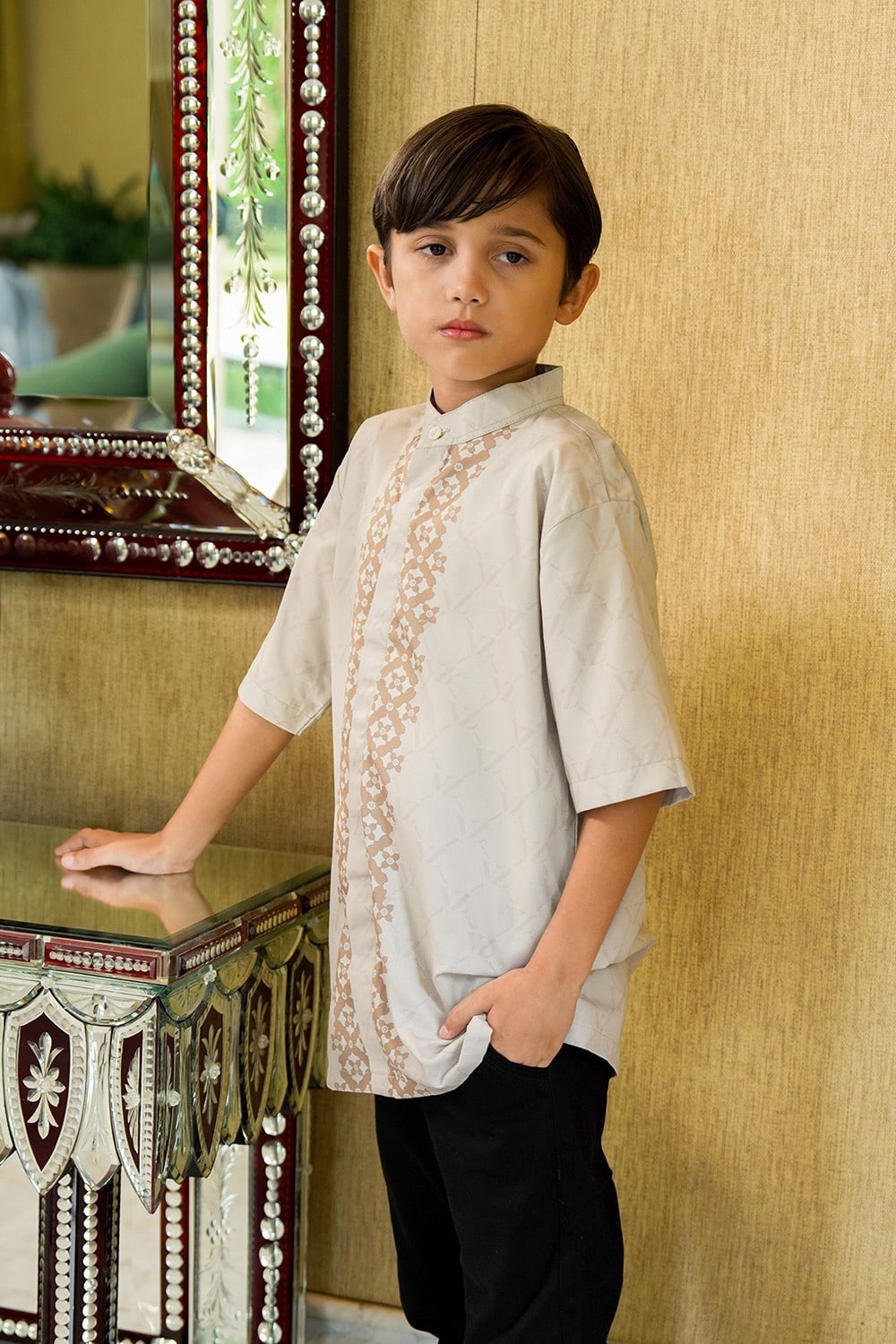 MONOGRAM LINEAGE SHIRT BOY - VIVI ZUBEDI