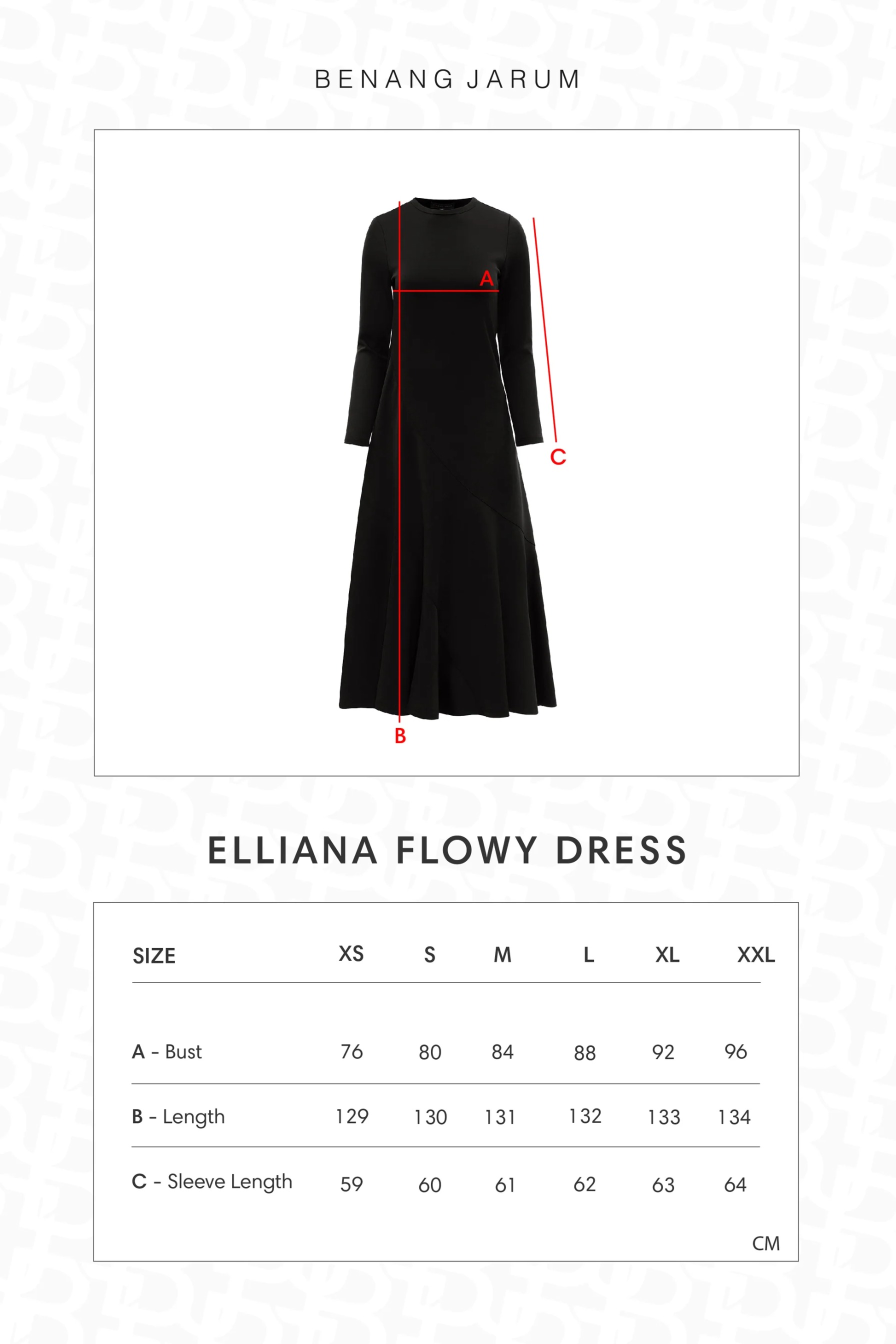 ELLIANA FLOWY DRESS - BENANG JARUM