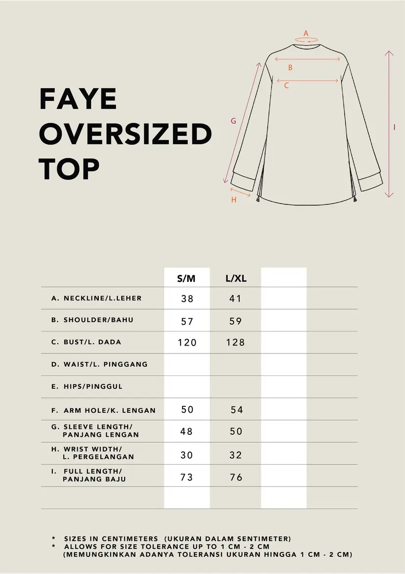 FAYE OVERSIZED TOP - KAMI