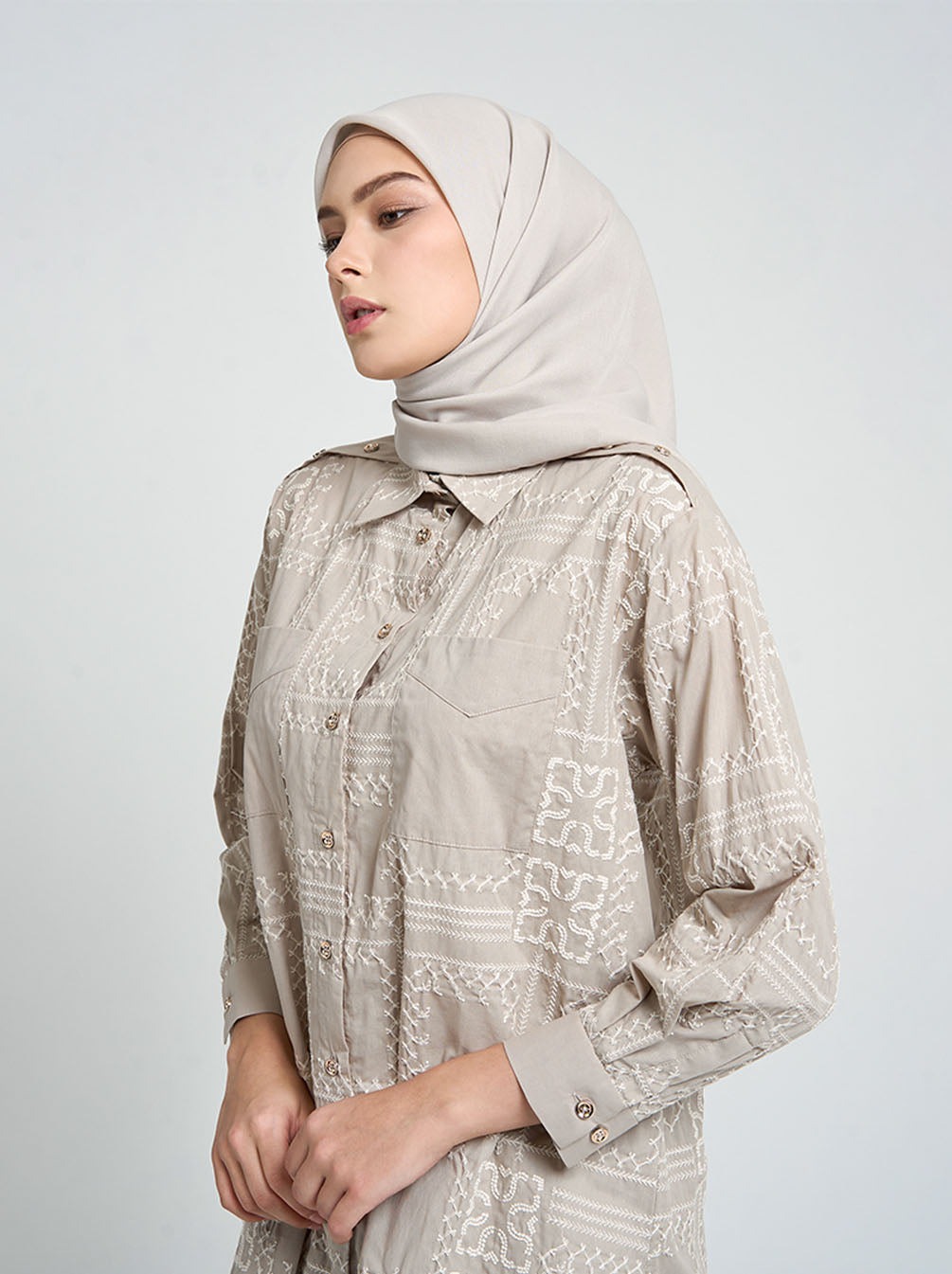 FINE VOILE PLAIN SCARF - KAMI
