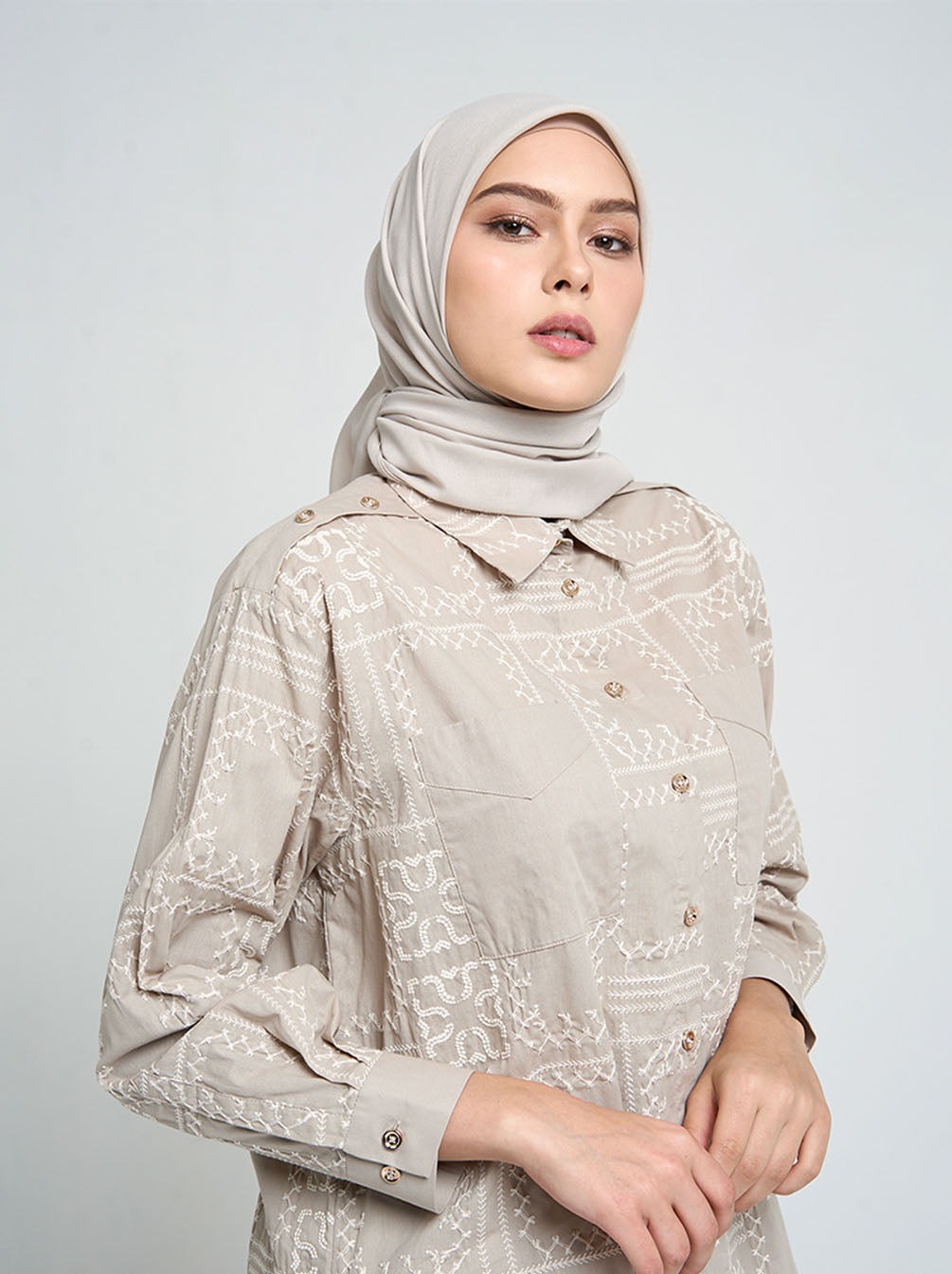 FINE VOILE PLAIN SCARF - KAMI