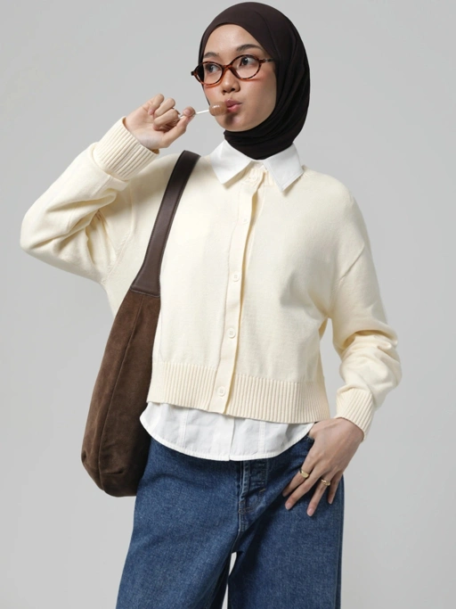 Image of SOFT VISCOSE CARDIGAN - SABAMODEST