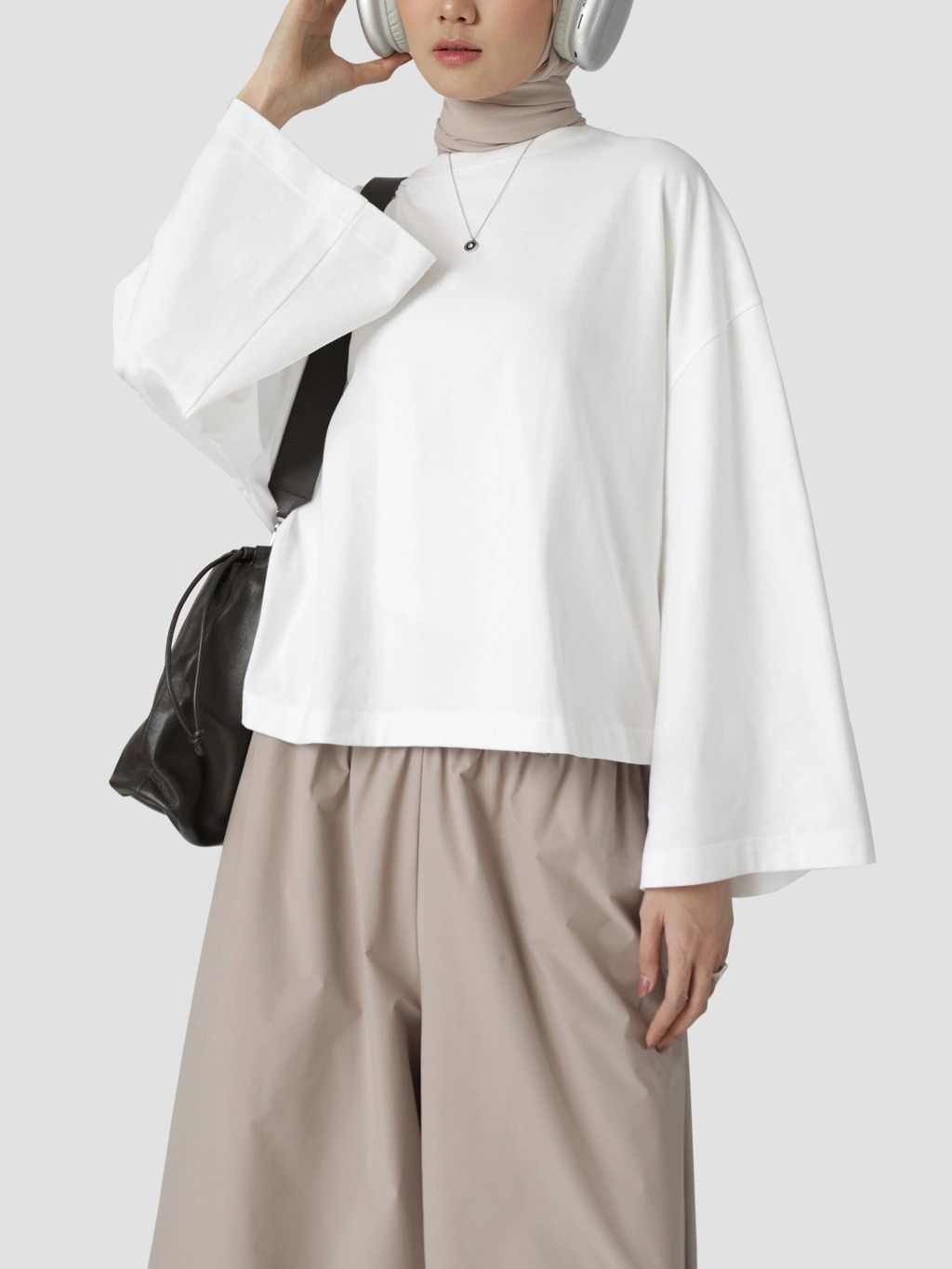 CROP LOOSE T SHIRT - SABAMODEST