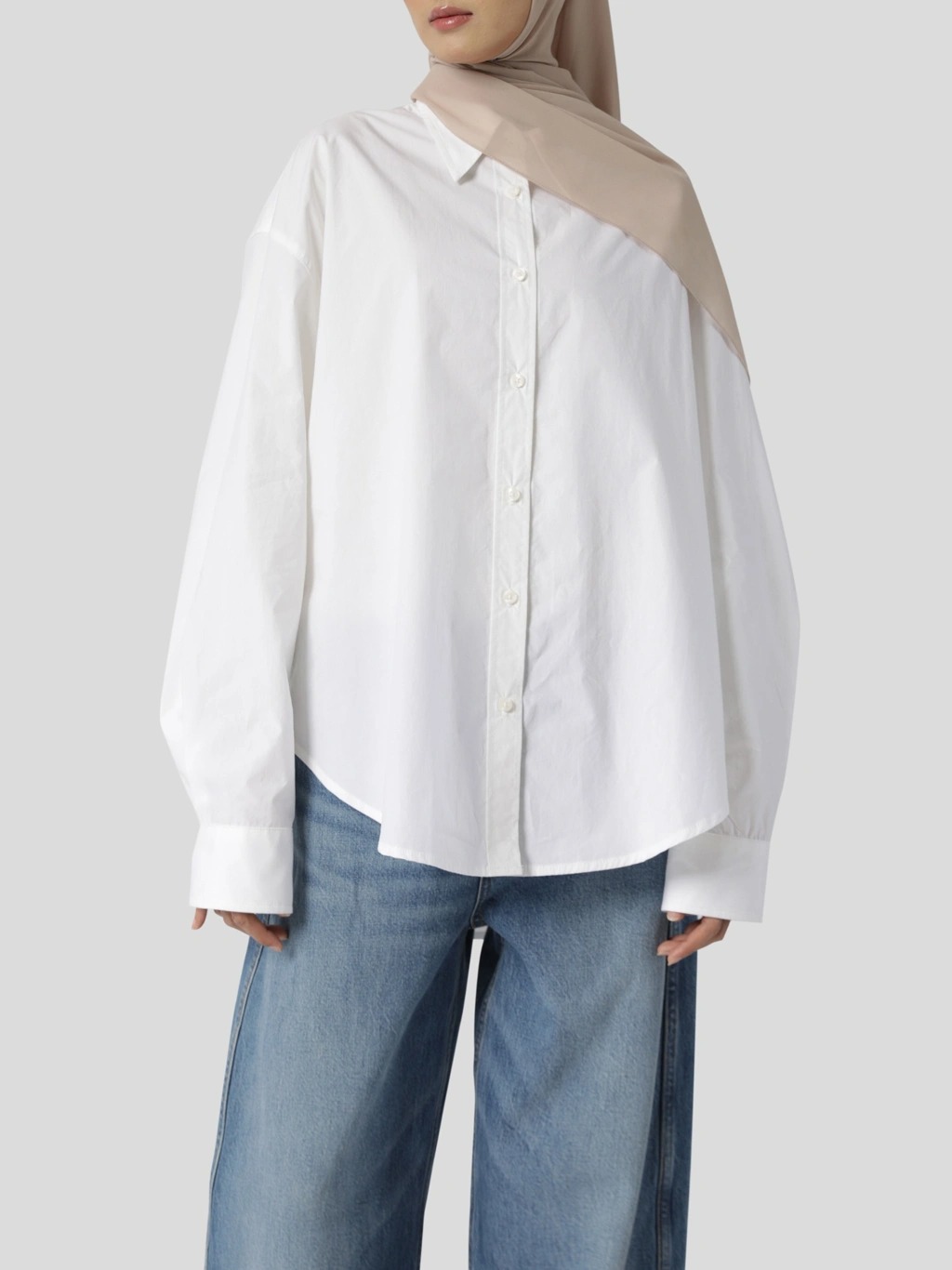 POPLIN LOOSE SHIRT - SABAMODEST