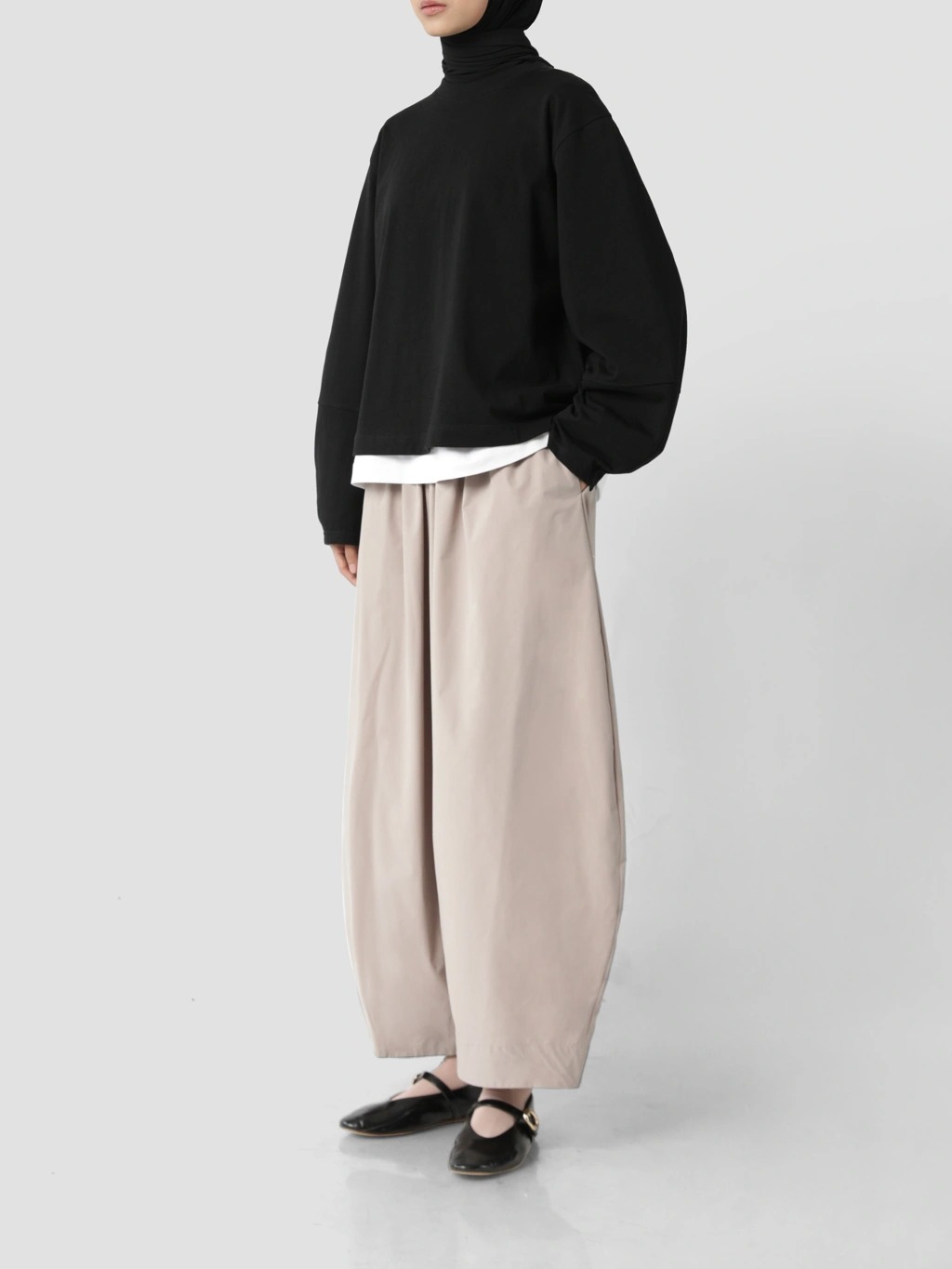 BALLON SLEEVE  T- SHIRT - SABAMODEST