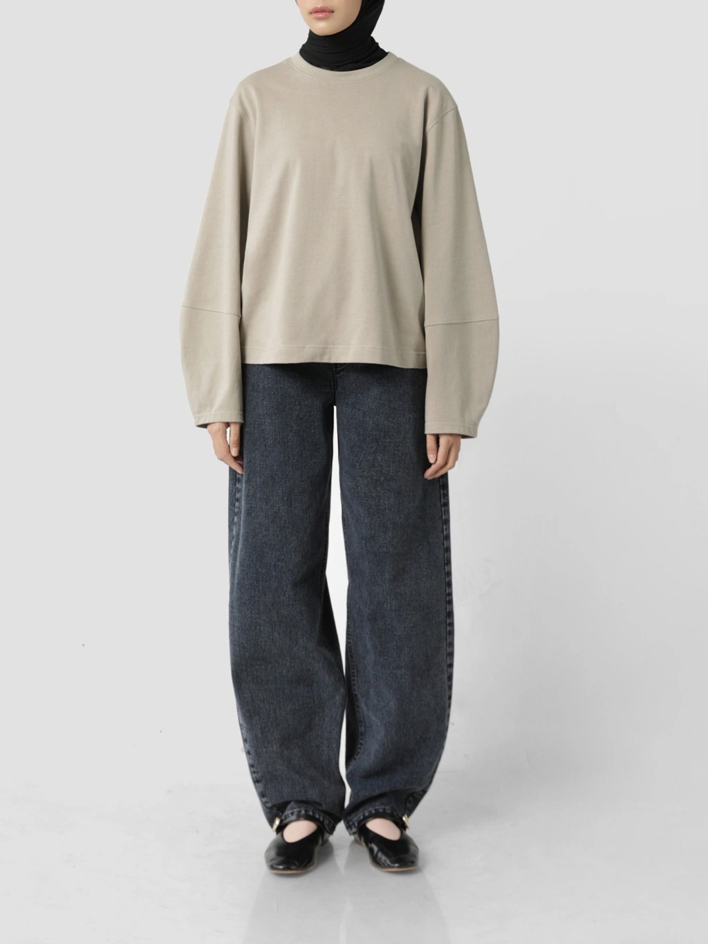 BALLON SLEEVE  T- SHIRT - SABAMODEST