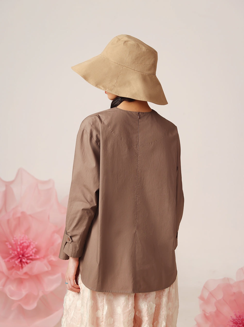 GARDENIA DRAPED TOP - KAMI