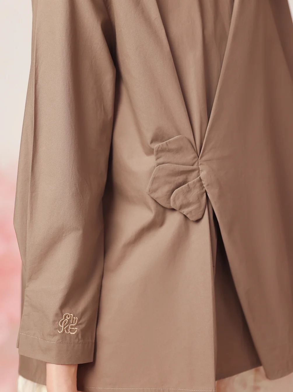 GARDENIA DRAPED TOP - KAMI
