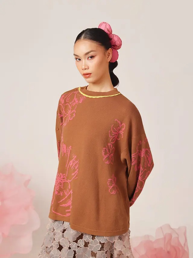 GERBERA OVERSIZED SWEATER - KAMI
