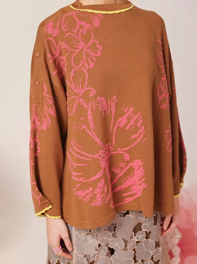 GERBERA OVERSIZED SWEATER - KAMI