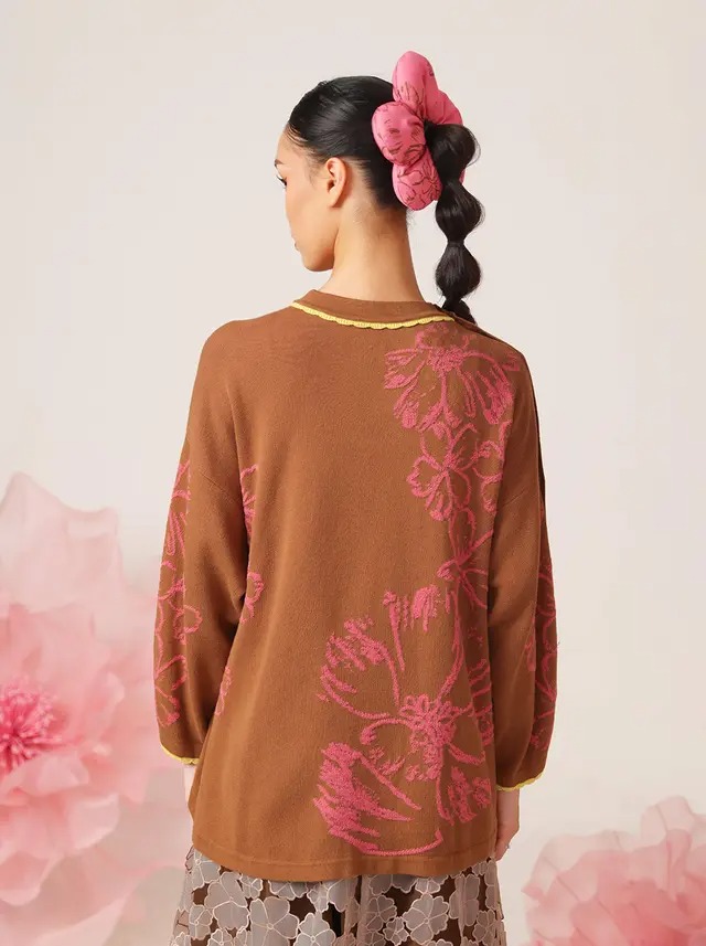 GERBERA OVERSIZED SWEATER - KAMI