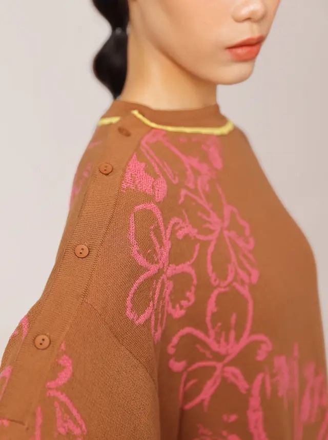 GERBERA OVERSIZED SWEATER - KAMI