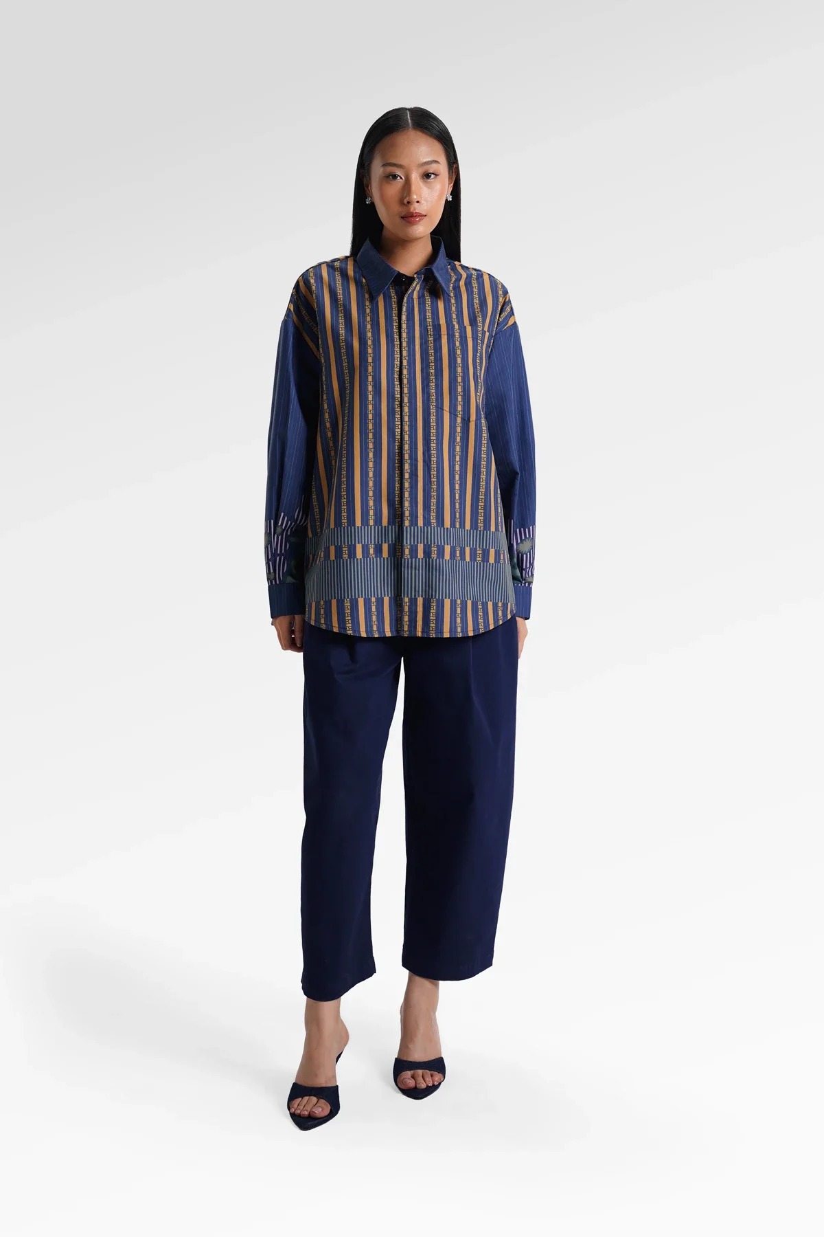 HBJ BACK PLEATED SHIRT - BENANG JARUM