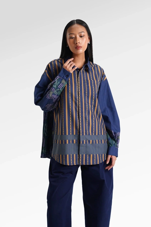 HBJ BACK PLEATED SHIRT - BENANG JARUM