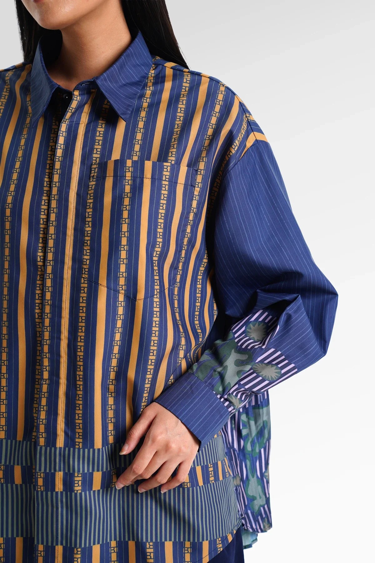 HBJ BACK PLEATED SHIRT - BENANG JARUM