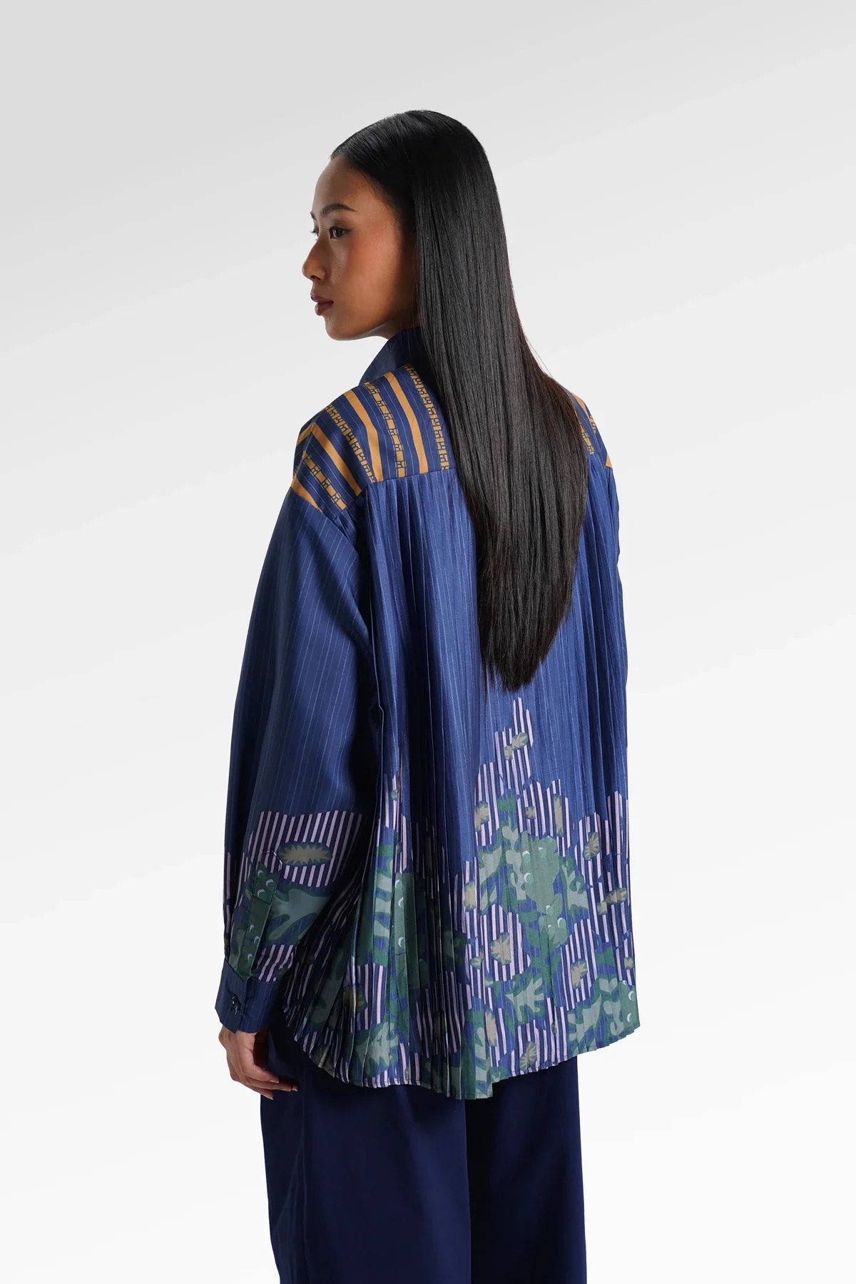 HBJ BACK PLEATED SHIRT - BENANG JARUM