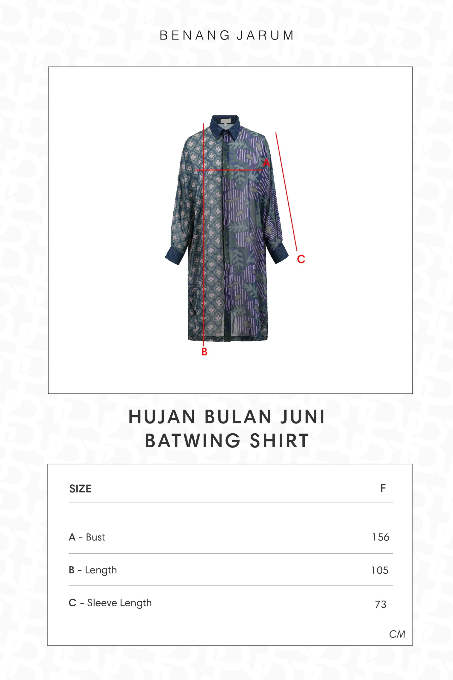 HBJ BATWING SHIRT - BENANG JARUM
