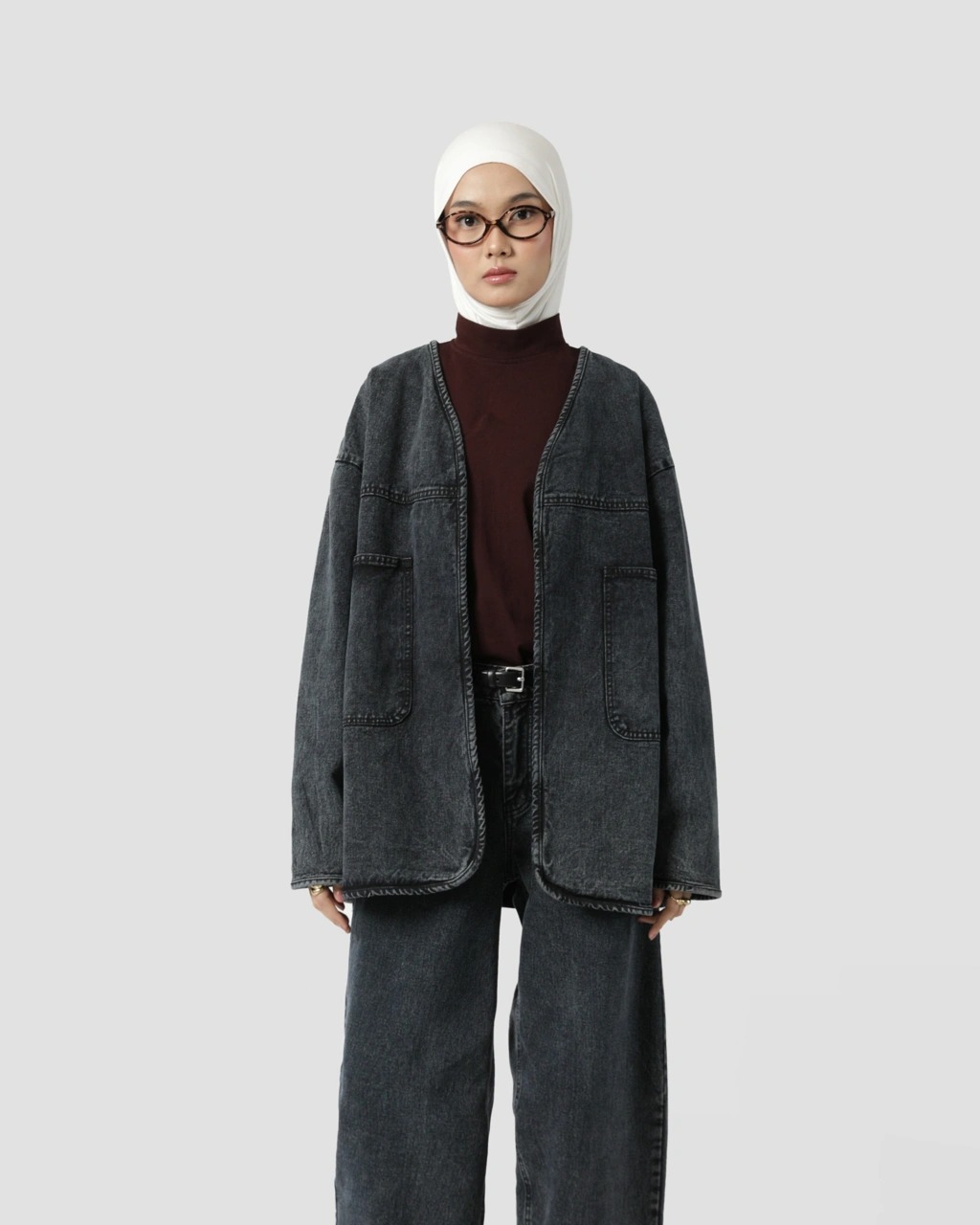 DENIM CARDIGAN - SABAMODEST