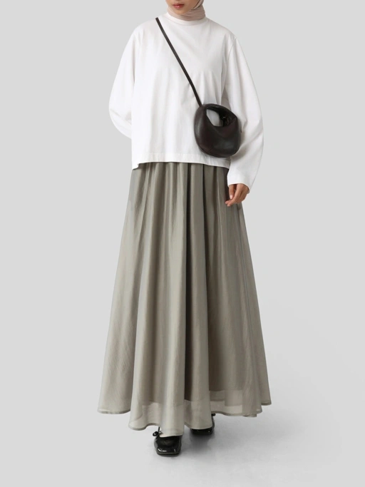 GLASSY TENCEL SKIRT - SABAMODEST