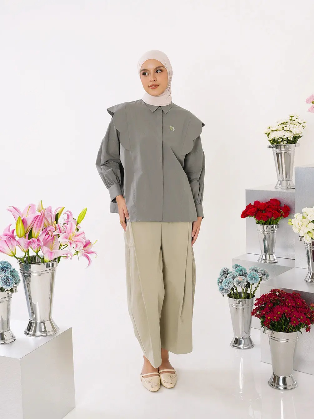 IRISH SCALLOPED TOP - KAMI