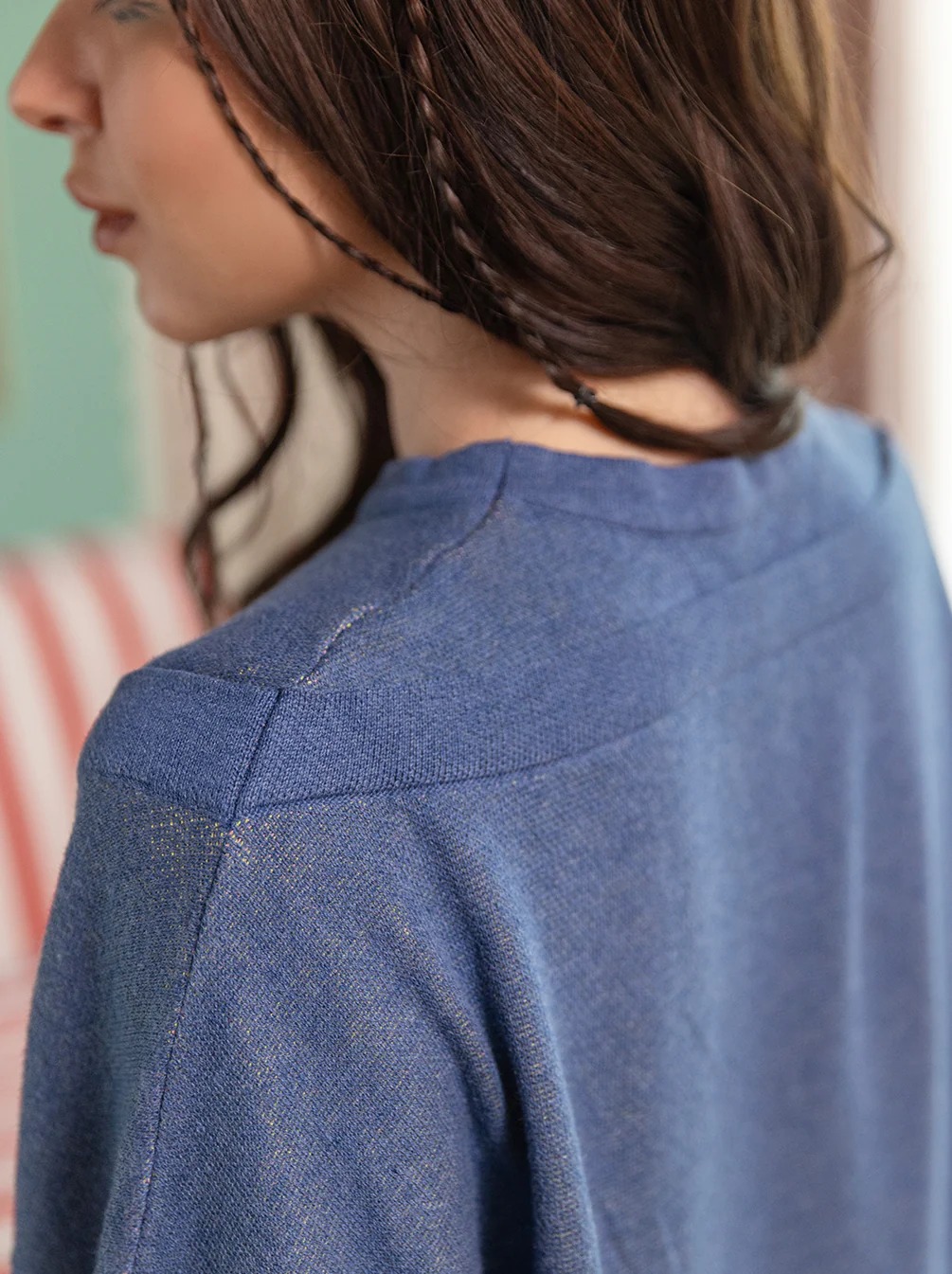 KIVA CREW NECK KNIT TOP - KAMI
