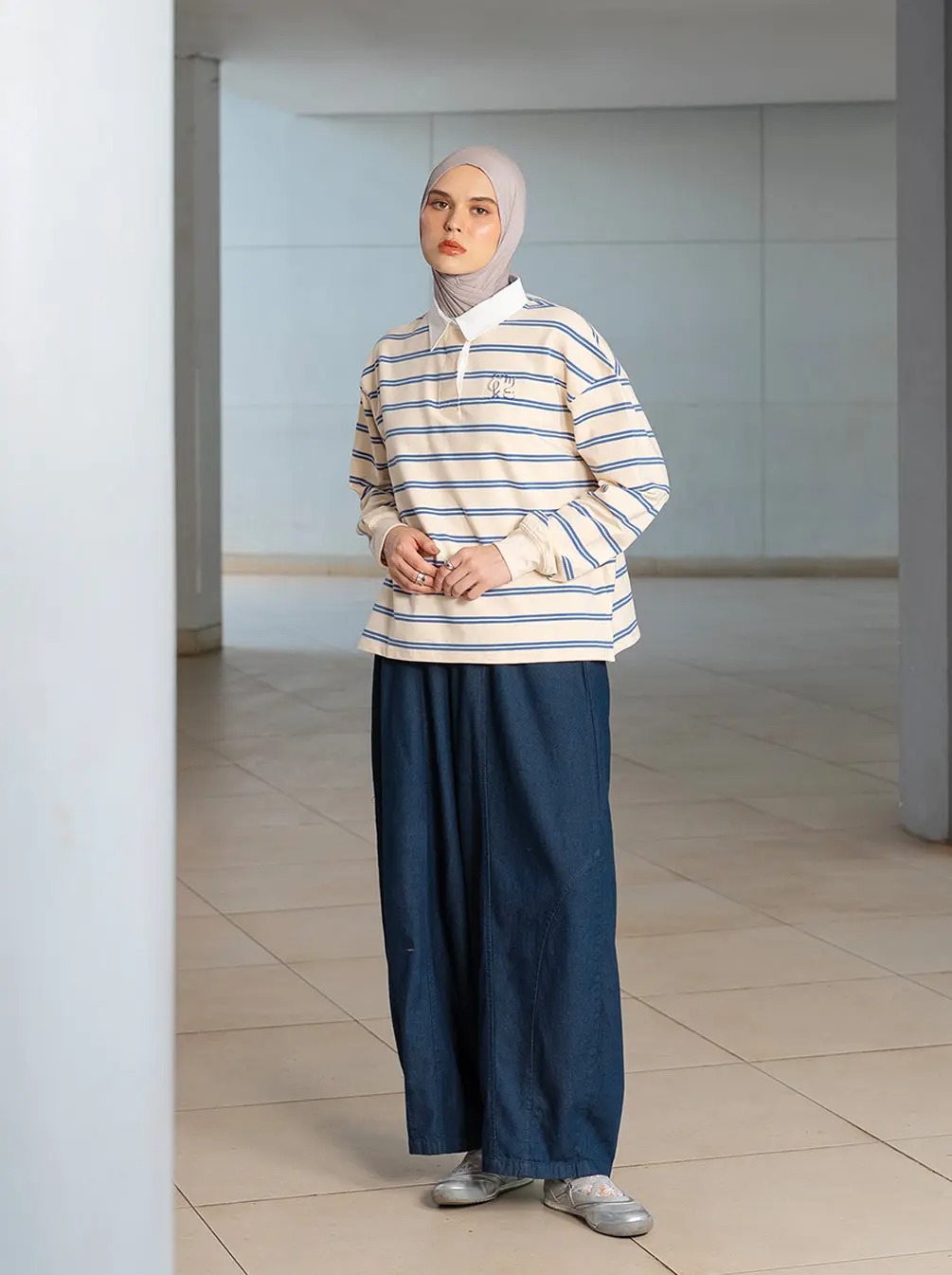 KUMI HALF BUTTON T SHIRT TOP - KAMI