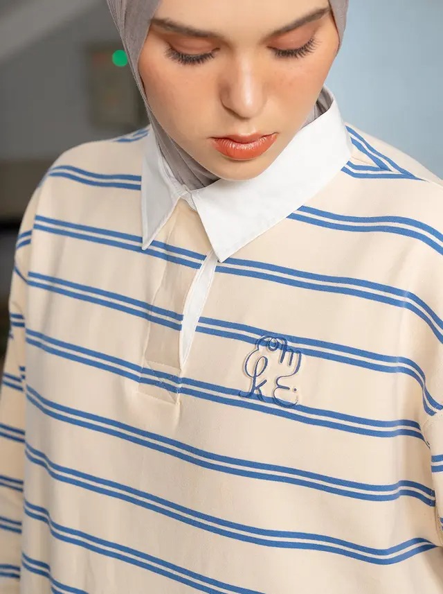 KUMI HALF BUTTON T SHIRT TOP - KAMI