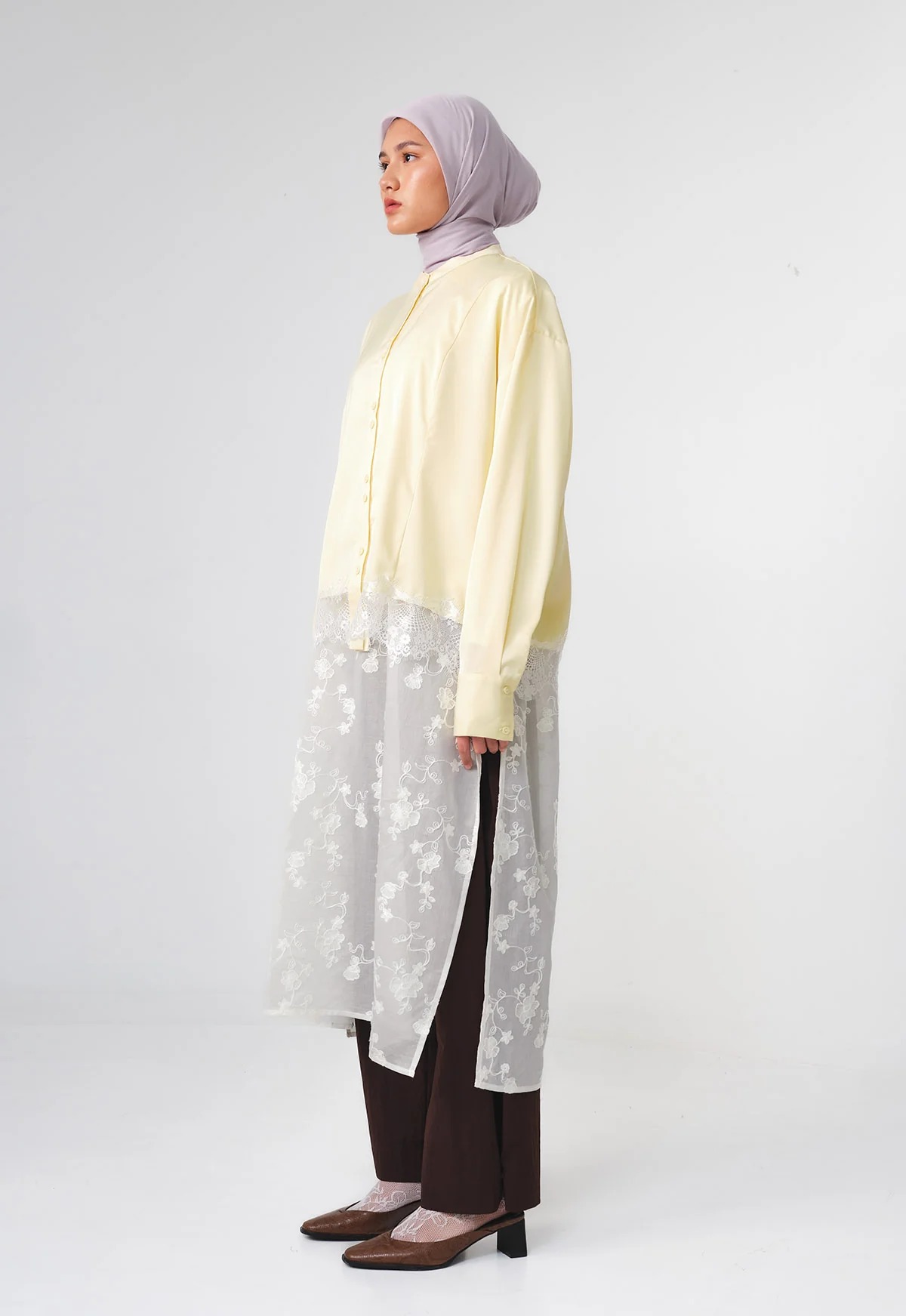RUNA SILK LACE TOP - RIA MIRANDA