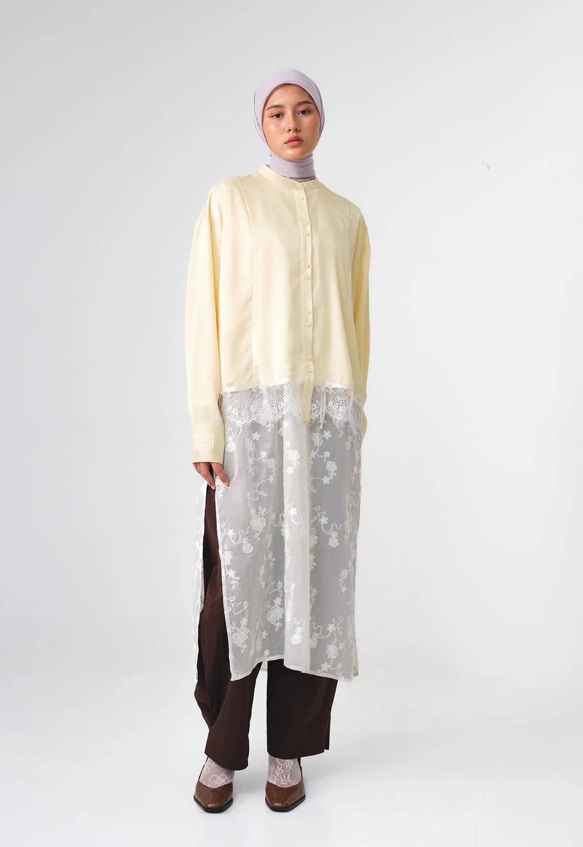 RUNA SILK LACE TOP - RIA MIRANDA