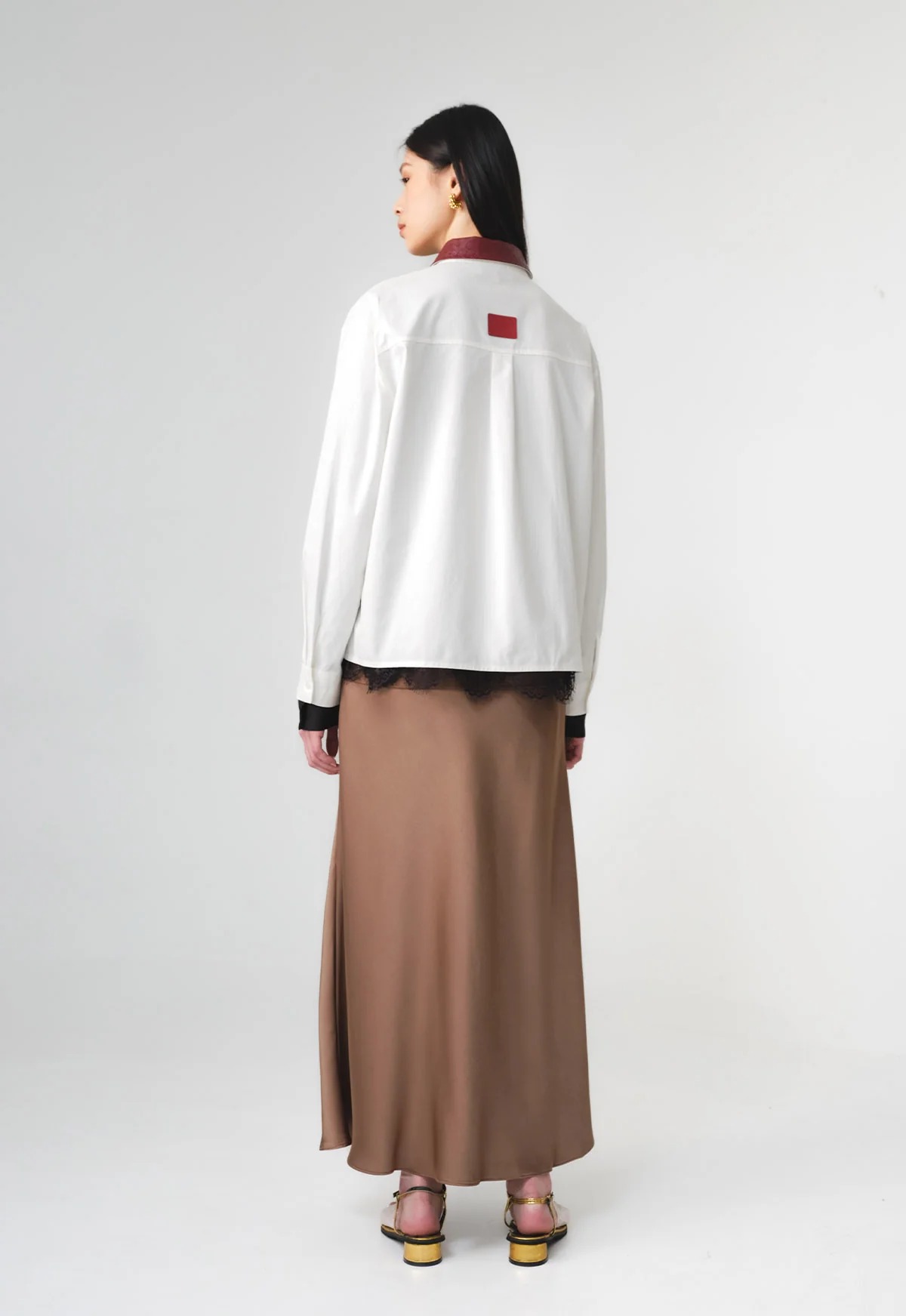 RAIA WOVEN COLLAR SHIRT - RIA MIRANDA