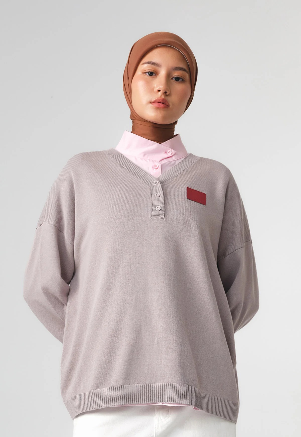 RIEL WOVEN COLLAR KNIT - RIA MIRANDA