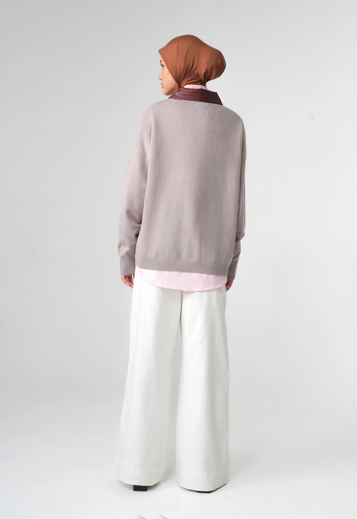 RIEL WOVEN COLLAR KNIT - RIA MIRANDA