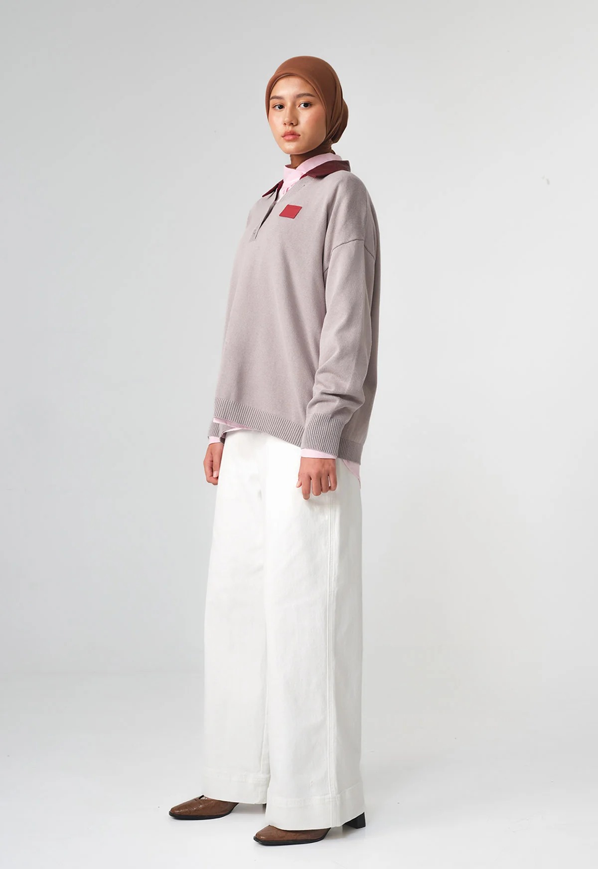 RIEL WOVEN COLLAR KNIT - RIA MIRANDA