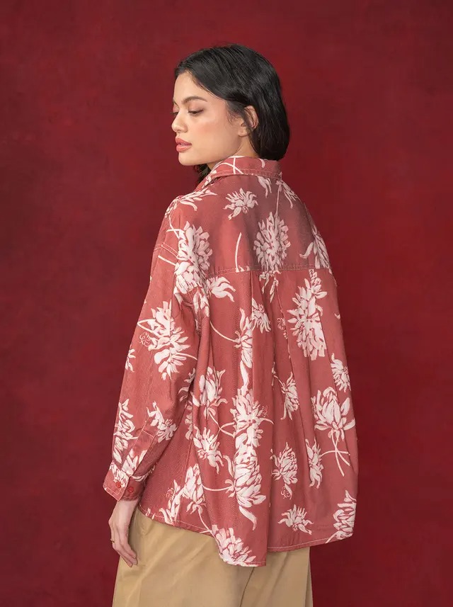 LENORA HALF BUTTON TOP - KAMI