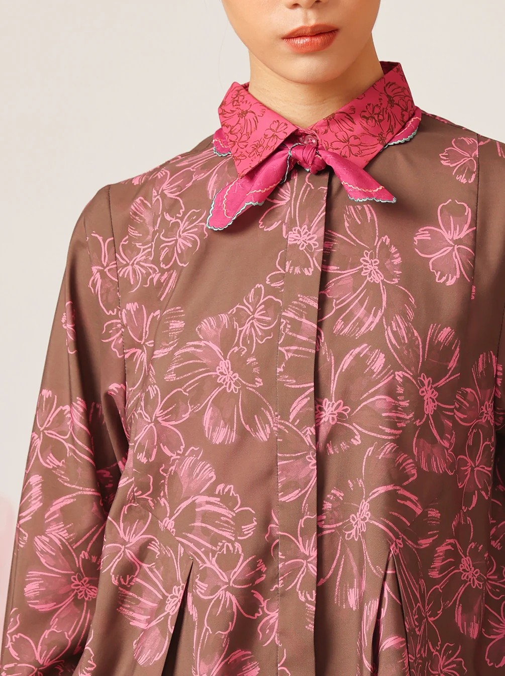 MAGNOLIA PLEATED TOP - KAMI