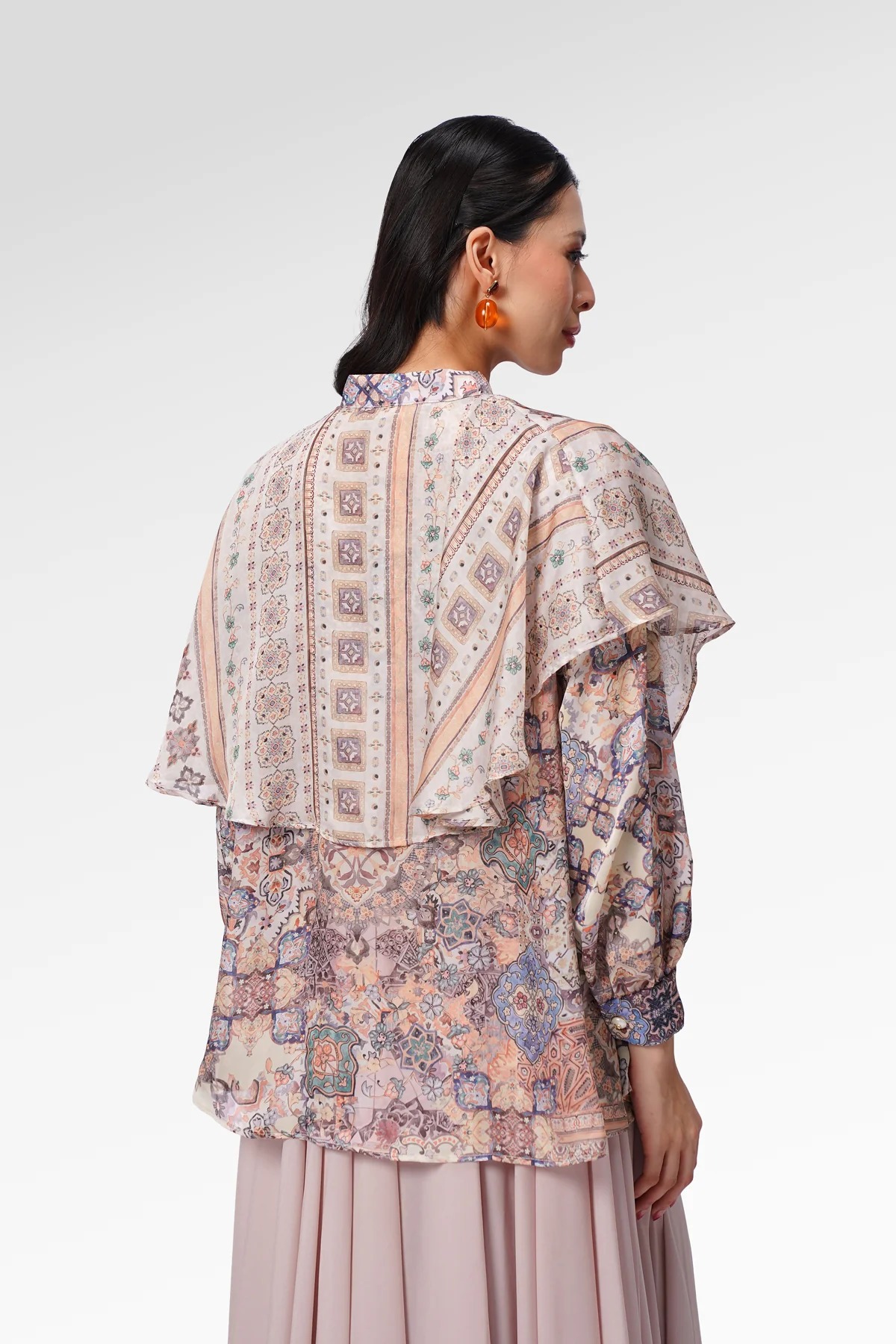 MARCHESA CAPE SHIRT - BENANG JARUM