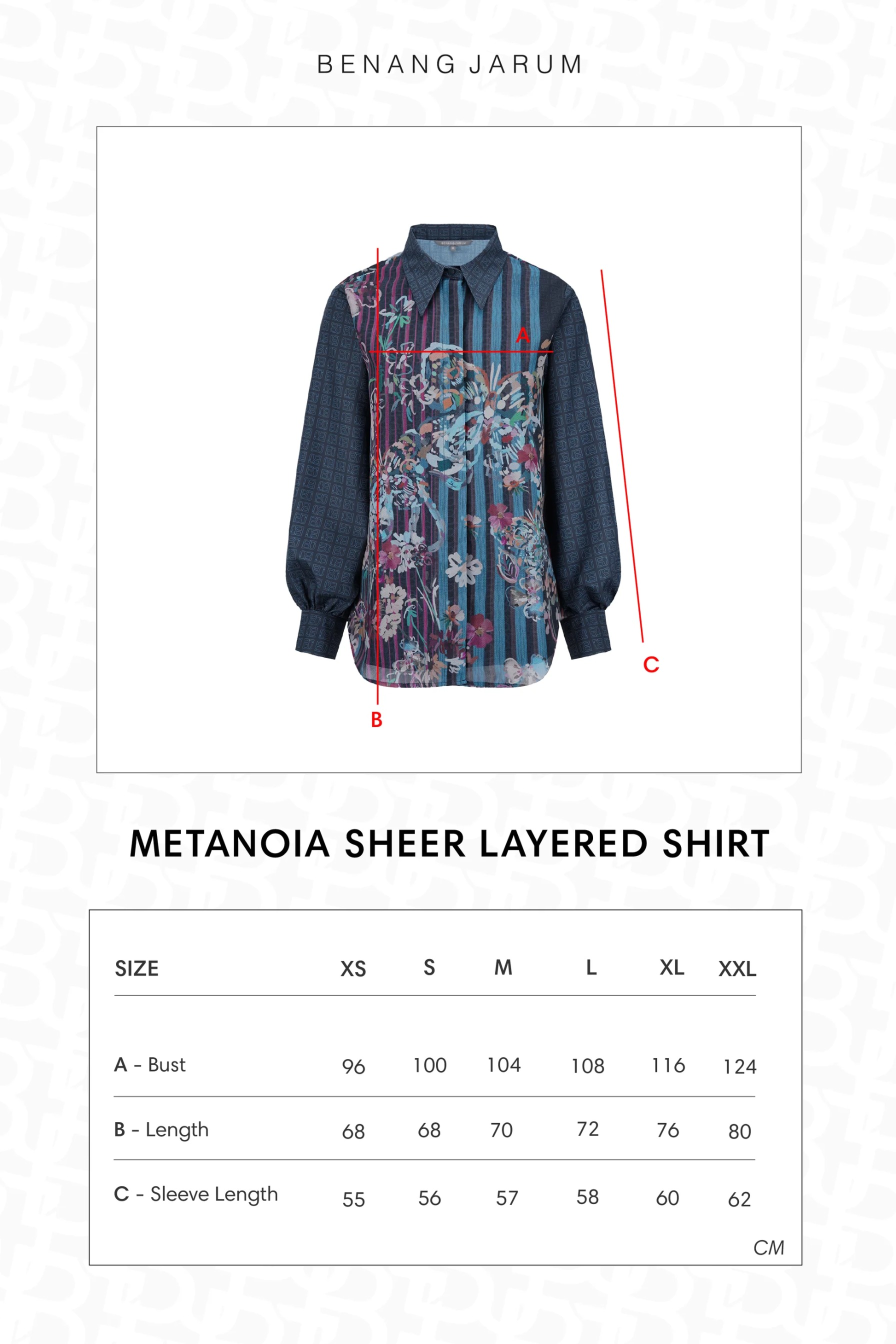METANOIA SHEER LAYERED SHIRT - BENANG JARUM