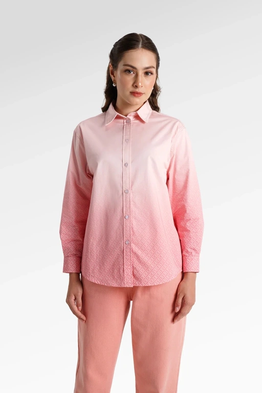 MONOGRAM GRADIENT SHIRT - BENANG JARUM